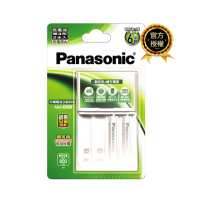 【Panasonic 國際牌】標準款充電套裝(內附充電器1入+4號電池2入)