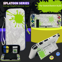 For Nintendo Switch Storage Bag Splatoon Style Protective Carrying Case Shell Cover Nintendo Switch OLED Game Accessories
