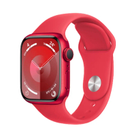 Apple Watch S9 45mm GPS 紅色 橡膠錶帶 S/M