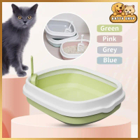 Cat Litter Box Bak Pasir Kucing Baskom Pasir Kucing Litter Box Kucing Litter Pelatihan Toilet Hewan