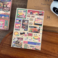 Vintage Cute Memo Pad Tea Memo Showa Animal Food Journal Base Tearable Material Paper Wa Card
