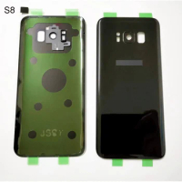 For SAMSUNG Galaxy Note 20 Ultra S21 S20 Ultra/Plus S8 Back Glass Housing with Camera Lens &amp; Adhesive OEM Back Cov