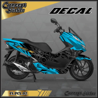 [COD] Stiker Decal PCX striping PCX motor HONDA motor sticker variasi Racing 02