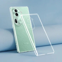 Transparent Phone Case for OPPO Reno11 Reno 11 Pro 11Pro 11F 5G Soft Clear Thin Silicone Shockproof Camera Protection Back Cover