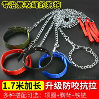 加長鋼絲狗繩耐咬防咬斷狗狗牽引繩鐵鏈狗鏈子中大型犬栓狗繩用品