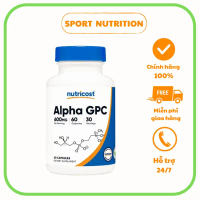 Nutricost Alpha GPC Capsules 600mg- viên uống giúp hỗ trợ não bộ và cải thiện trí nhớ