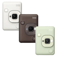 【FUJIFILM 富士】instax mini LiPlay 數位 拍立得相機+空白底片20張(公司貨 抹茶綠/古銅/霧白)