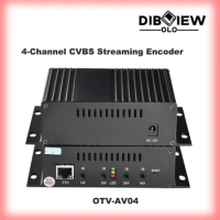 OTV-AV04 4 Channel CVBS AV TO Streaming IPTV Video RTMP Encoder