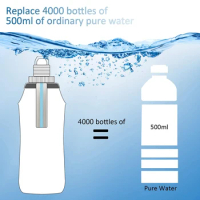 Filter Water Bottle Sports Water Bottle Foldable Portable Water Filter For Camping Hiking Water Purifier Outdoor Supplies