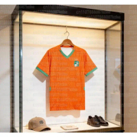 Baju bola pasukan kebangsaan Ivory Coast 2026 model uniseks untuk musim panas, reka bentuk 3D, cepat