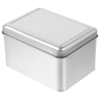 Metal Container with Lid Frosted Tinplate Box Tea Holder Jewelry Organizer Box Cookie Tins Agarwood Lids for Gift Giving