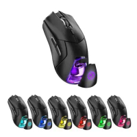 T40 Rechargeable Tri-mode 2.4g Wireless + Bluetooth Mouse 4000dpi Seven-color Backlight Gaming Mouse 7D