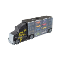 【TEAMSTERZ】酷黑運輸車+合金車八入