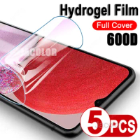 5PCS Hydrogel Safety Film For Samsung A13 A12 A33 A32 A53 A52 A52S A73 A72 5G/4G Soft Protective Gel Film A 13 12 52 Not Glass