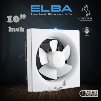 ELBA 8\ / 10\" Inch Wall Mounted Ventilation Fan Exhaust Fan EVF-E0805(WH) / EVF-E1005(WH) Ekzos Fan