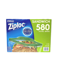 Ziploc密保諾 可封式三明治保鮮袋580入-露營烤肉居家料理