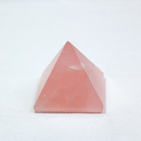 Runyangshi天然粉水晶金字塔擺件粉晶原石打磨客廳辦公裝飾擺設