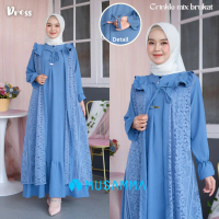 【NEW】 GAMIS CRINCLE PREMIUM MIX BRUKAT MALIKA/ GAMIS ELEGAN