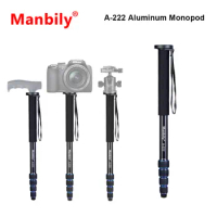 Manbily A-222 165cm 65inch 5 Sections Portable Professional Monopod Walking Stick for Canon Nikon DSLR Gopro 6 Action