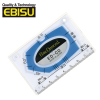 【EBISU】Mini系列-卡片式水平尺-藍(ED-CDBL)