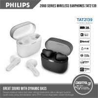 PHILIPS TAT-2139 TWS Wireless 2000 Series IPX4 Sport True Wireless Earbuds In-Ear Headset with Clear