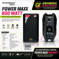SPEAKER ACTIVE DUSENBERG EROS MAXX 600 WATT 15INCH SPEAKER AKTIF DUSENBERG 15 INCH ORIGINAL