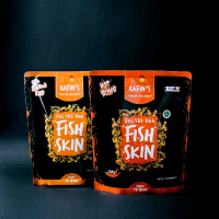 RAFINS SNACK Kerupuk Kulit Ikan Patin 70gr |Oleh oleh Lampung | Telur Asin &  Hot Bomb Gurih
