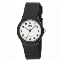 CASIO 極簡時尚學生必備休閒錶(MQ-24-7B)白面X黑錶帶/36mm