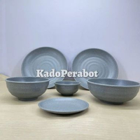 Piring Mangkok Onyx - Tempat Makan Onyx Set - Piring Mangkok Melamine