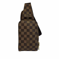 LV 二手品 九成新LOUIS VUITTON路易威登棋盤格胸口包/斜背包
