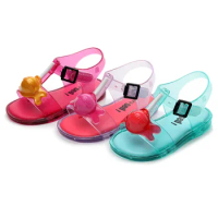 Mini Sed Roman Cream Girl Jelly Sandals Children Cute Princess Sandals Baby Shoes Children Shoes Mini Jelly Sandals