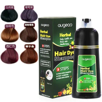 Herbal Natural Plant Fast Dye White Grey Hair Removal Dye Coloring Black Hair Conditioning Hair Dye Shampoo Black Shampoo