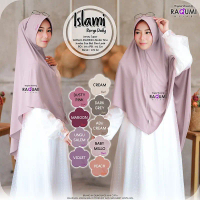 RAQUMI Hijab Jilbab ISLAMI Kerudung Bergo Instan Terbaru Kekinian Khimar Krudung Wanita Cantik Non Z