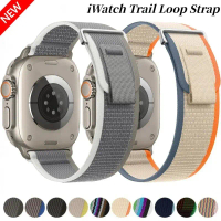 Nylon Trail Loop Strap For Apple Watch Ultra/2/3 49mm Series 11 10 9 8 7 46/42/45/41mm Sports Wristb