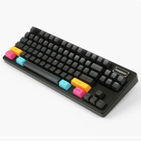SA Profile Pure Black Keycaps For Cherry Mx Switch Mechanical Gaming Keyboard 151 Keys Double Shoot ABS No Backlit Keycaps