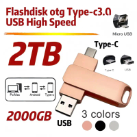 2TB Flashdisk type c 1TB 3.0 usb High Speed 32GB 128GBB 512GB 256GB Anti Air Untuk Komputer Penyimpa