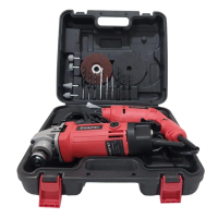 PAKET MESIN BOR 10mm +GERINDA TANGAN Listrik 4\ SET gimpet Lengkap Mata Bor Obeng Batu Grinda Electr