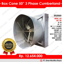 Box Cone Fan 50\ 3 Phase Exhaust Fan Kipas Kandang Industri Cumberland"