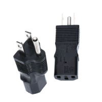 US TO IEC320 C13 Power Conversion Plug,Nema 5-15P 3 prong Converter,IEC320 C13 3 hole to US 3 pin AC power adapter 250V10A