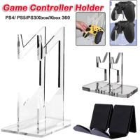 Universal Game Controller Holder Gamepad Acrylic Storage Rack Game Handle Display Stand for PS5/PS4/PS3/Switch Pro/Xbox One/S/X
