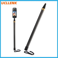 1.5M/2.9M/3.0M Carbon Fiber Extended Selfie Stick For Insta360 X3/ONE X2/GO 2/ONE R\ONE RS For GoPro Insta 360 Accessories