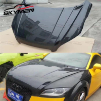 For Audi TT TTS TTRS Carbon Car Body Kit Front Vented Hood Engine Bonnet Air Intake Vented Hood Protector Guard