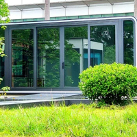 Outdoor Modern Style Capsule Inn Glass Window Home,Container Commercial Office,Apple Cabin Villa
