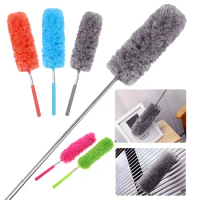 1PC Adjustable Microfiber Dusting Brush Stretchable Feather Duster Home Household Air-condition Car Furniture Cleaning Brush