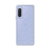 【apbs】Sony Xperia 10V/1V/1VI 浮雕感防震雙料手機殼(ABC)