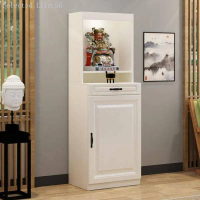 Fukan Cabinet Altar Home God Of Wealth Worship Table With Door Economy Guanyin Temple Cabinet Guan G