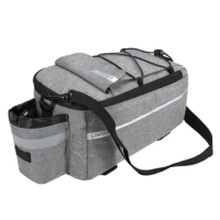 Insulated Trunk Cooler Bag Cycling Bicycle Rear Rack Storage Luggage Bag Reflective MTB Bike Pannier Bag Shoulder Bag