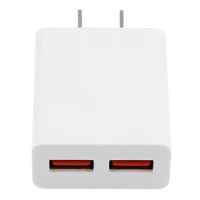 Dual USB Charger 2 Ports for Redmi Note 7 Xiaomi Samsung Tablets US Plug Charging Adapter Mobile Phone Chargers 500pcs