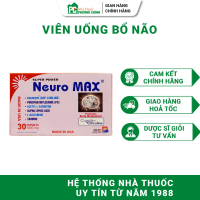Viên Uống Bổ Não BNC Medipharm Super Power Neuro Max Hỗ Trợ Tăng Khả Năng Làm Việc Trí Óc 30 Viên/Hộ