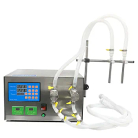 Semi-automatic quantitative filling machine for liquor, edible oil, alcohol, aqua and essential oil, magnetic pump dispenser.